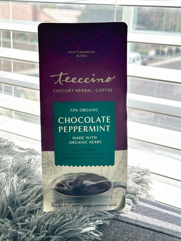 Chocolate Peppermint Chicory Herbal Coffee – 75% Orgânico ( (No Caf)