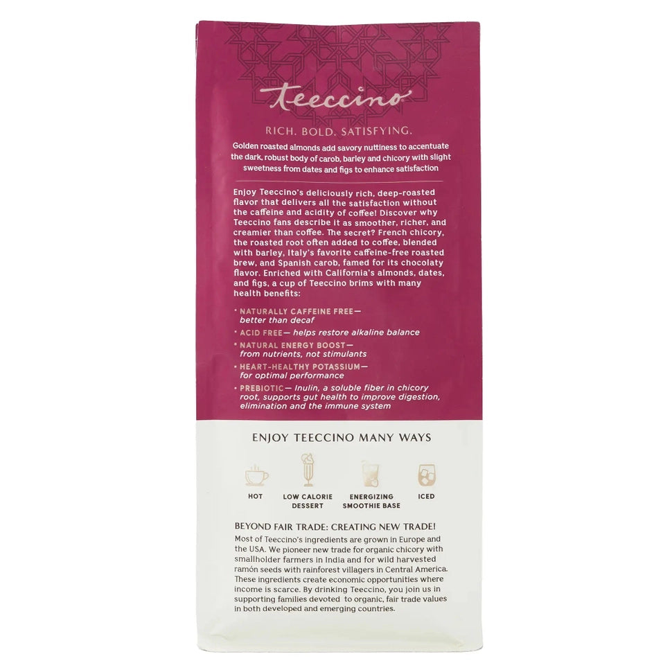 Caramel Nut Chicory Herbal Coffee – 75% Organic | Caffeine-Free | 30g Bag