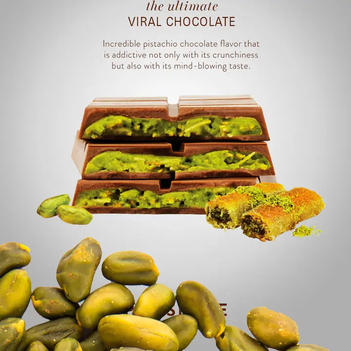 PatisLove Dubai Chocolate Bar – Premium Gourmet 100g