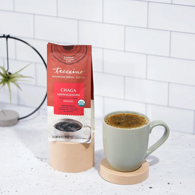 Chaga Ashwagandha Organic Herbal Mushroom Coffee –  (No Caf)