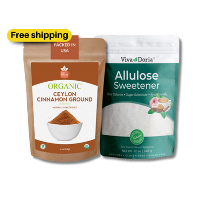 Allulose 340g + Ceylon Cinnamon 113g: Free Shipping