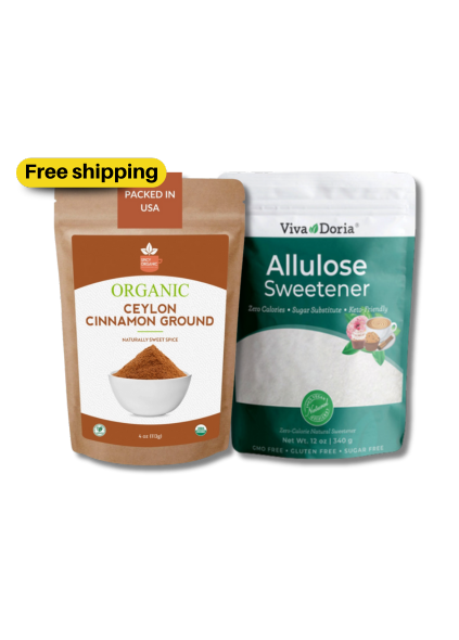 Allulose 340g + Ceylon Cinnamon 113g: Free Shipping