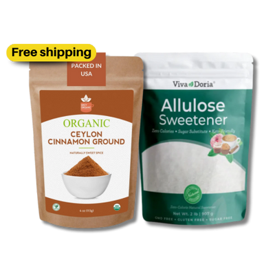Alulose 907g + Ceylon Cinnamon 113g Kit – Free Shipping