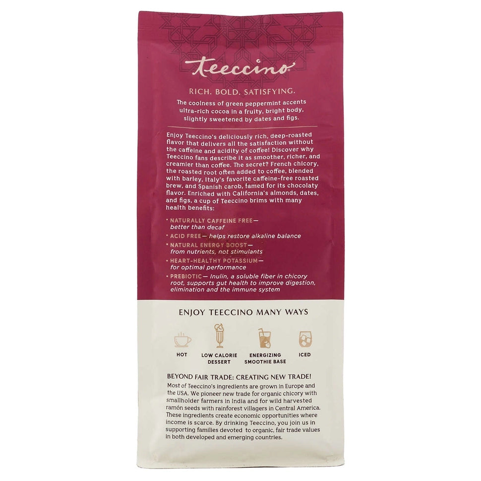Chocolate Peppermint Chicory Herbal Coffee – 75% Orgânico ( (No Caf)