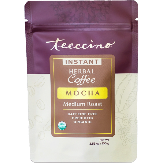Instant Mocha Herbal Coffee – Caffeine-Free | Chocolatey & Lightly Sweetened