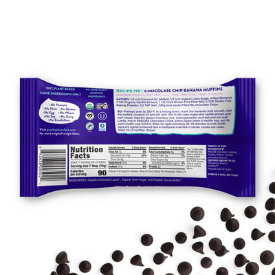 85% Cacao Organic Vegan Bitter-Sweet Dark Chocolate Chips