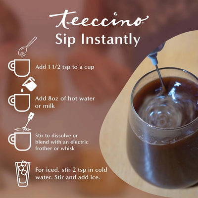 Instant Mocha Herbal Coffee – Caffeine-Free | Chocolatey & Lightly Sweetened