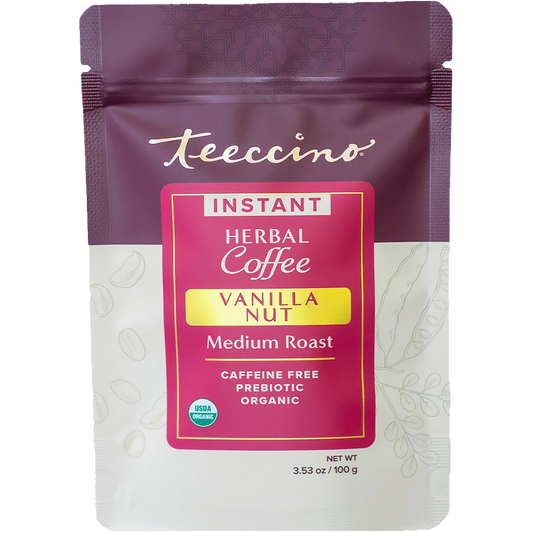 Instant Vanilla Nut Herbal Coffee – Caffeine-Free | Zero Calories