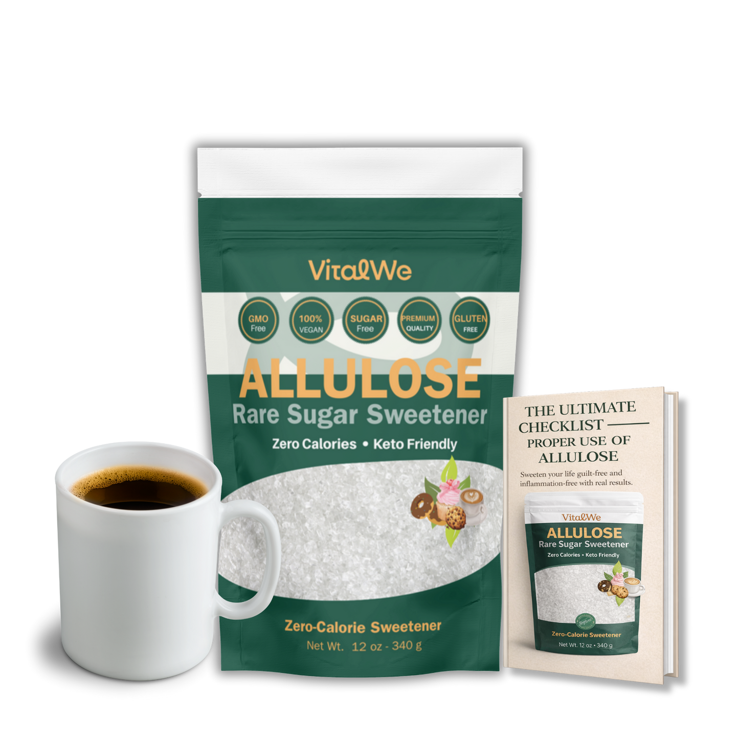 VitalWe Allulose Powder — Real Sugar Taste. Zero Calories.