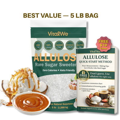 VitalWe Allulose Powder — Real Sugar Taste. Zero Calories.
