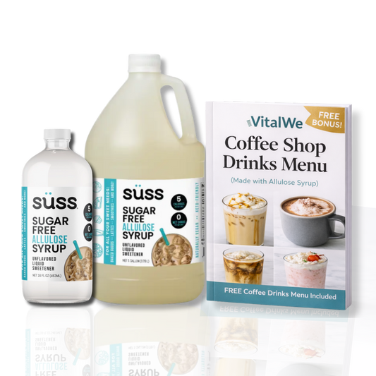 Allulose Syrup Gallon + FREE Refill Bottle — Best Value for Daily Sugar Replacement