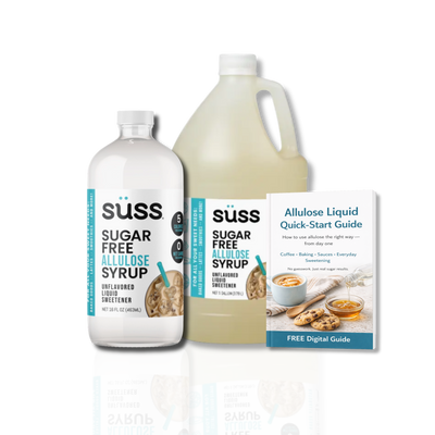 Allulose Syrup Gallon + FREE Refill Bottle — Best Value for Daily Sugar Replacement
