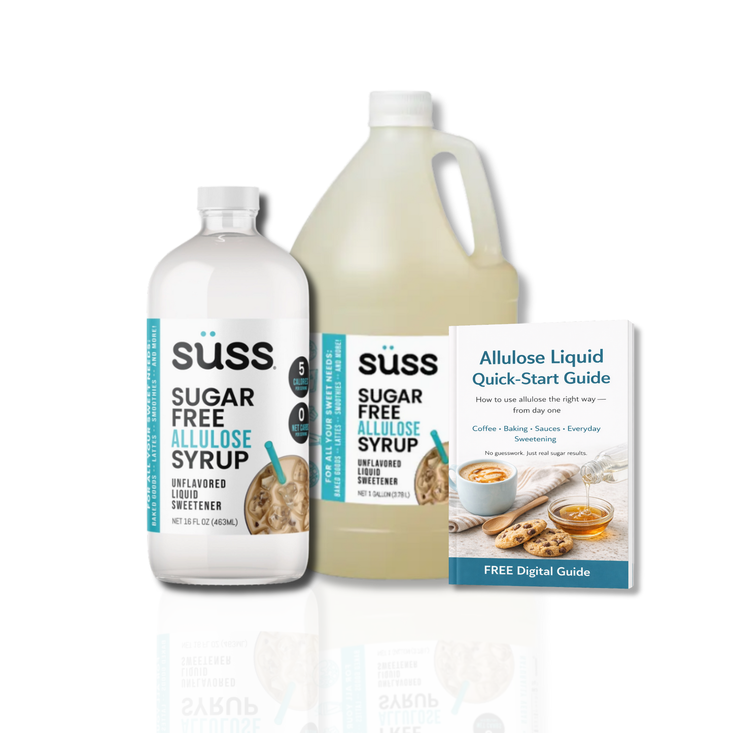 Allulose Syrup Gallon + FREE Refill Bottle — Best Value for Daily Sugar Replacement