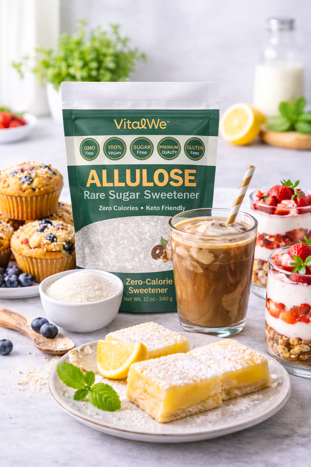 VitalWe Allulose Powder — Real Sugar Taste. Zero Calories.