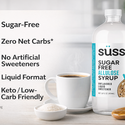 Allulose Syrup Gallon + FREE Refill Bottle — Best Value for Daily Sugar Replacement