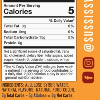 VitalWe Curated Süss Maple Allulose Syrup (Sugar-Free) | 473 ml