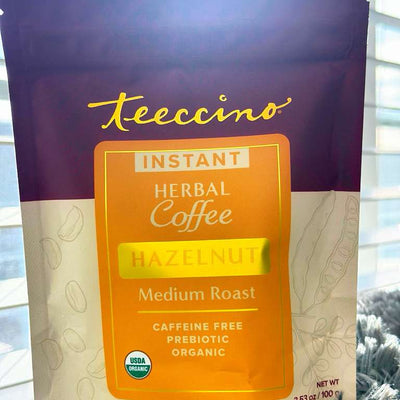 Instant Hazelnut Herbal Latte – Dairy-Free | Caffeine-Free