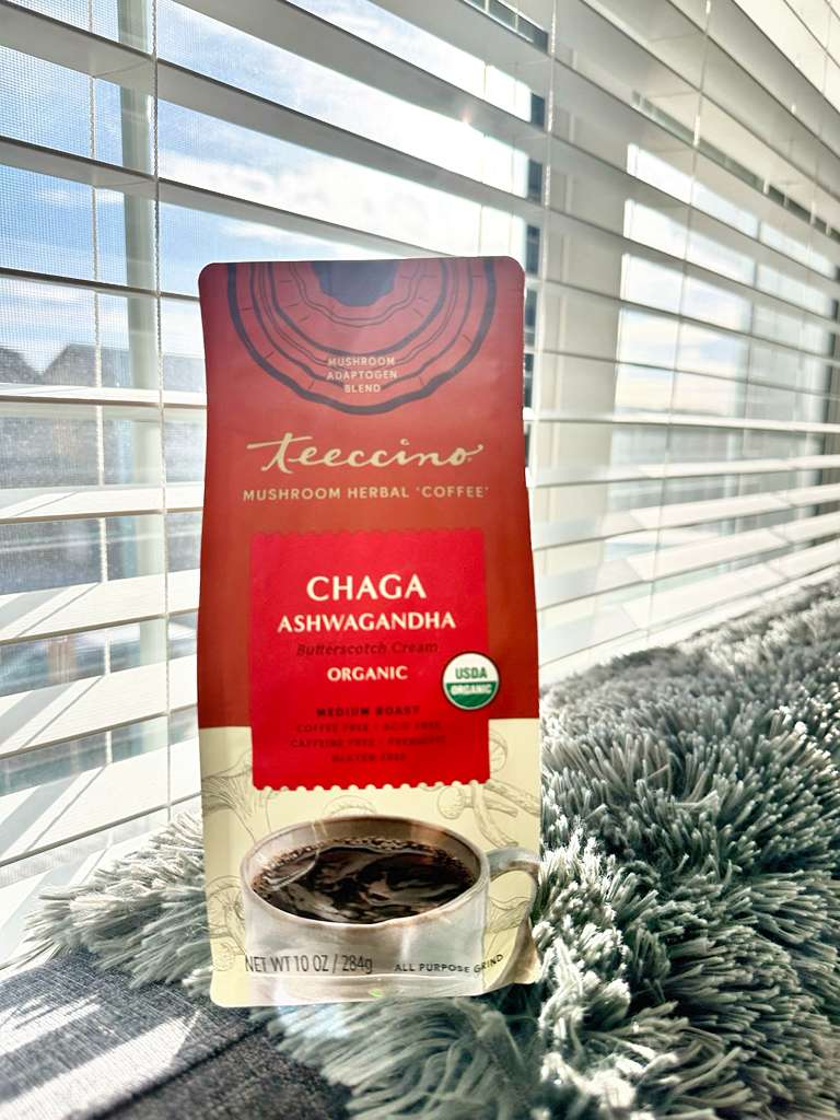 Chaga Ashwagandha Organic Herbal Mushroom Coffee –  (No Caf)