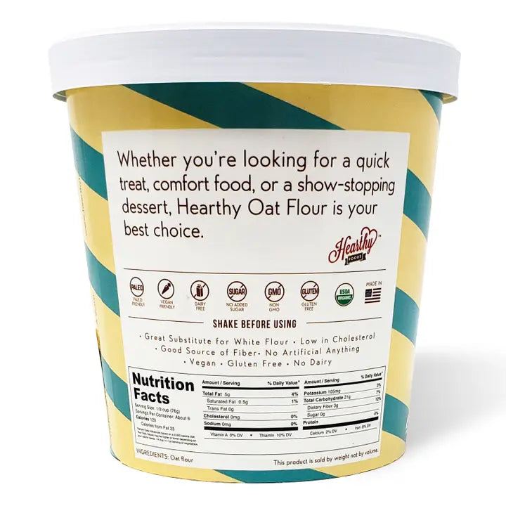 Oat Flour gluten free fine baker grade.