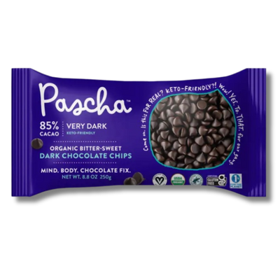 85% Cacao Organic Vegan Bitter-Sweet Dark Chocolate Chips