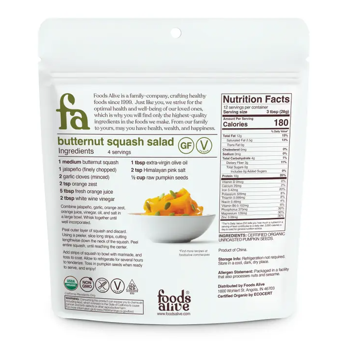 Pumpkin Seeds - Organic