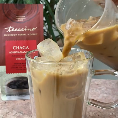 Chaga Ashwagandha Organic Herbal Mushroom Coffee –  (No Caf)