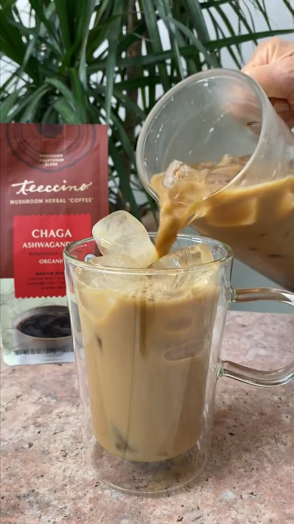 Chaga Ashwagandha Organic Herbal Mushroom Coffee –  (No Caf)